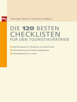 cover image of Die 120 besten Checklisten für den Touristikvertrieb